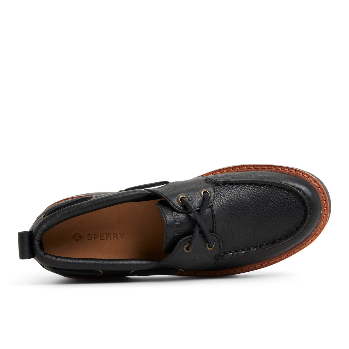 Sperry Everyday - Authentic Original™ Lug 2-Eye Boat Shoe Black