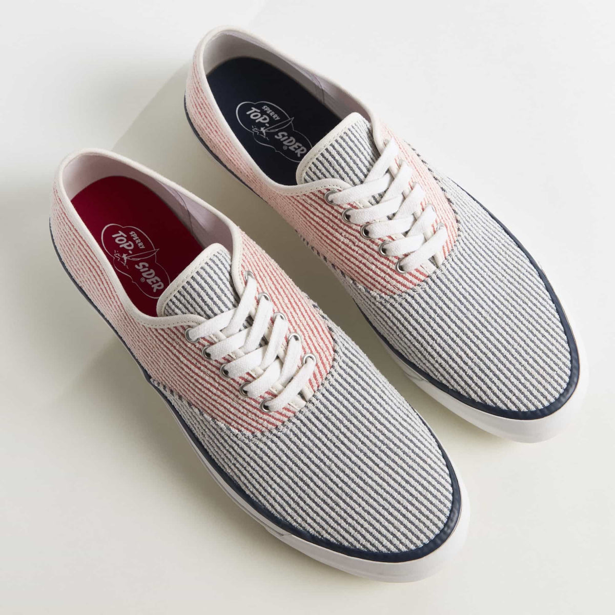 Sperry Best Seller - Striped cvo Navy/Red Men's Sneakers