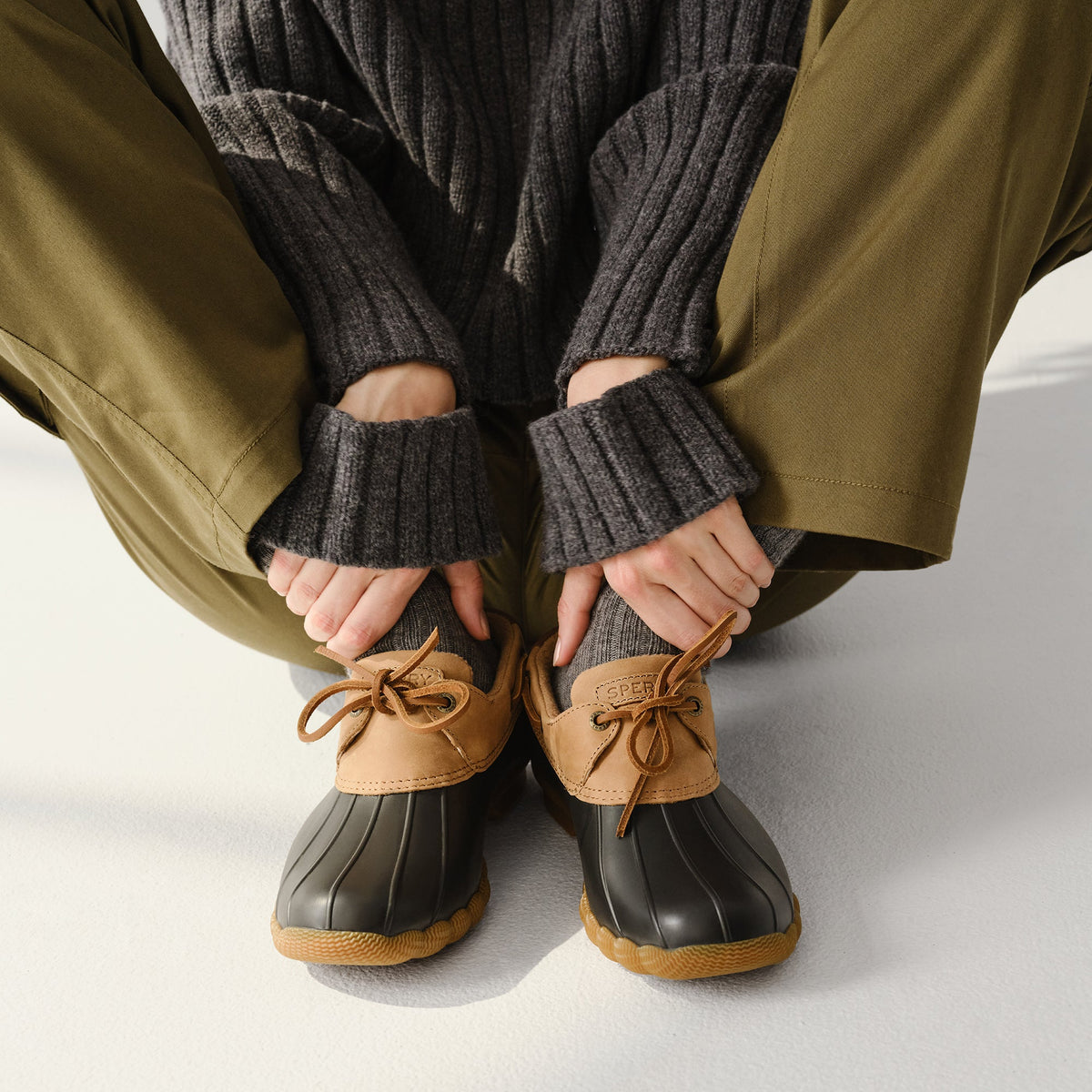 Sperry Popular - Saltwater™™ 1 Eye Duck Shoe Light Brown