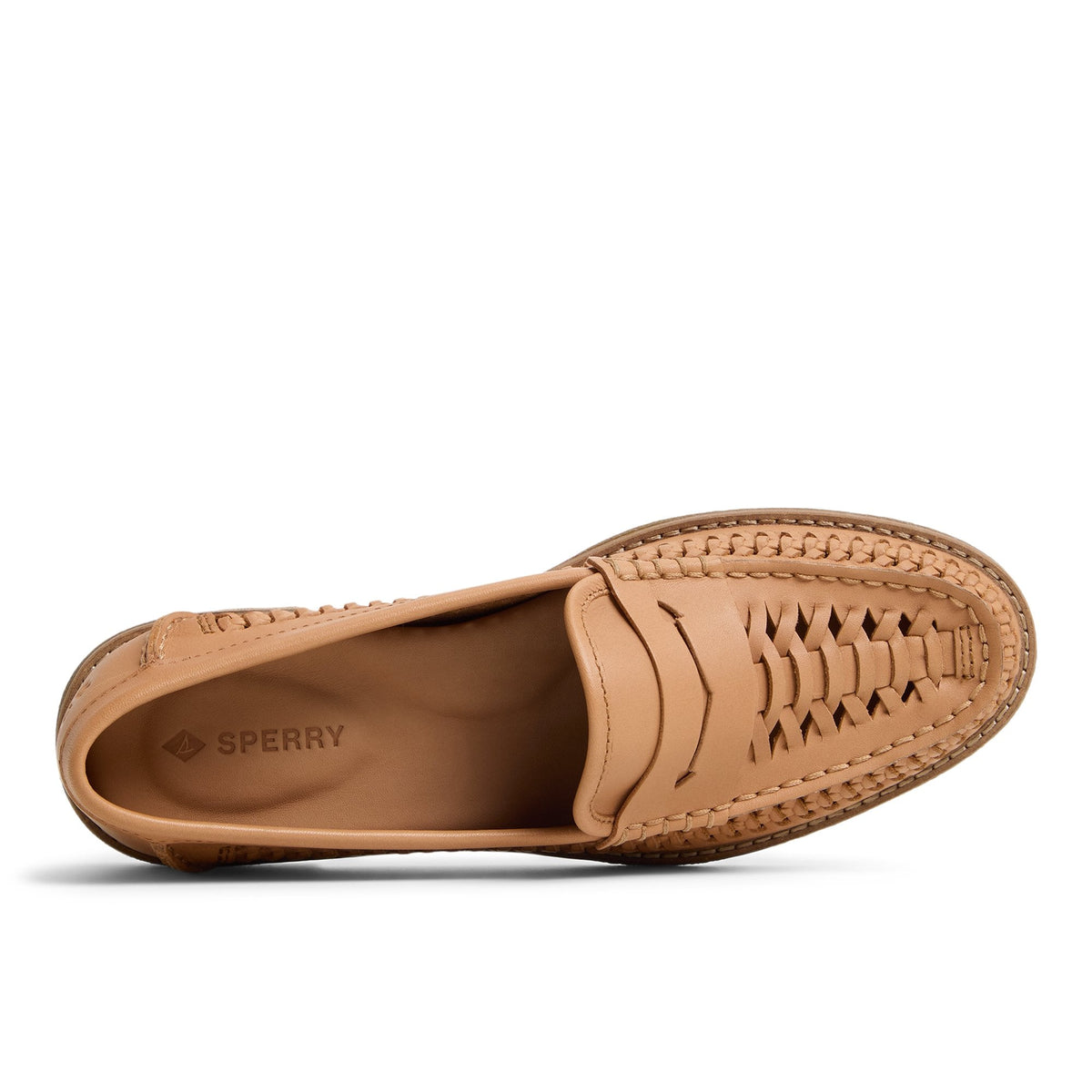 Sperry Special Offer - Seaportwoven Tan Women's Oxfords & Loafers