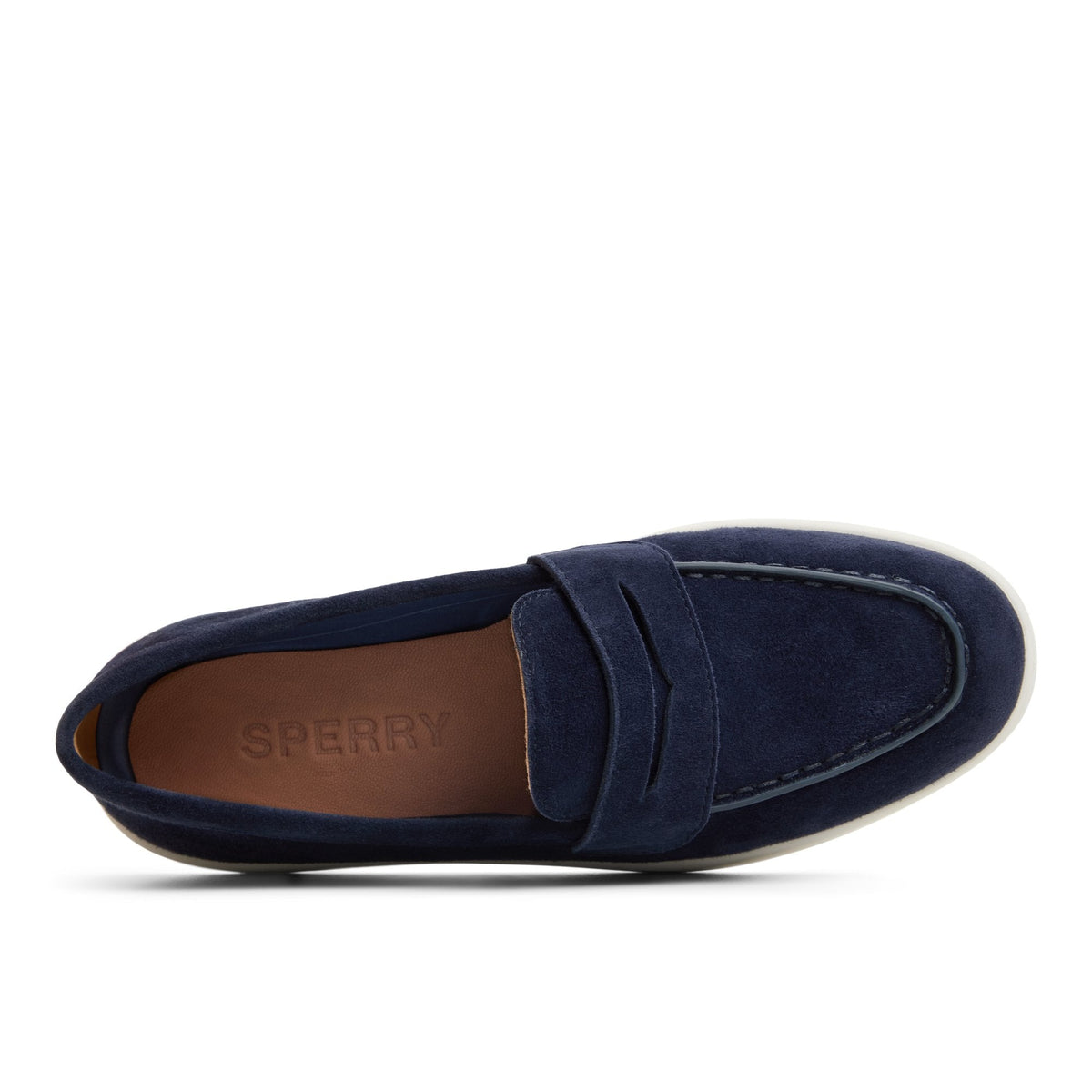 Sperry Top Pick - Wedge Cupsole Penny Ladies Navy