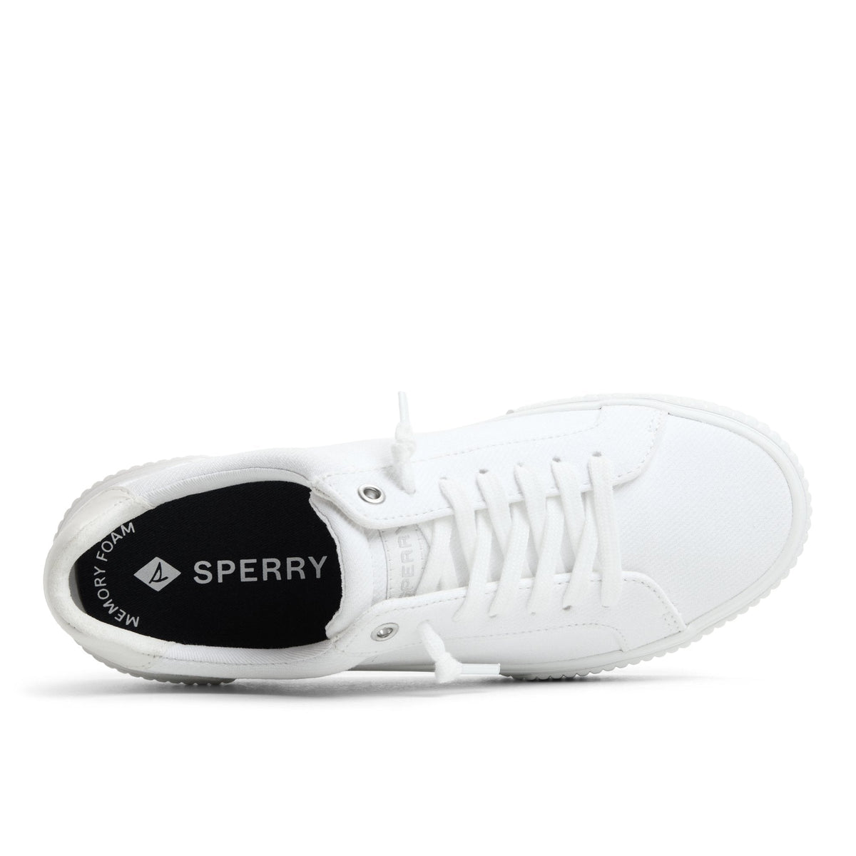 Sperry Customer Favorite - Bermuda Lace to Toe Platform Sneakers White
