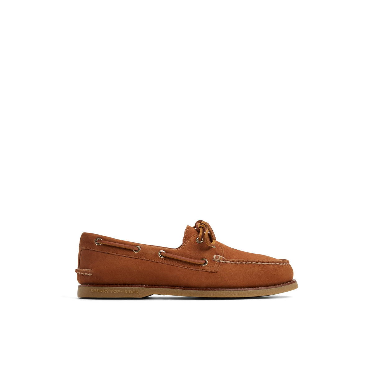 Sperry Trusted - Gold Authentic Original™ 2-Eye Lite Boat Shoe Light Brown Men's Leather