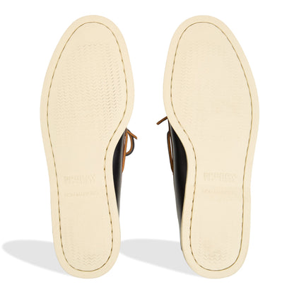 Sperry Signature - Gold Authentic Original™ 2-Eye Lite Boat Shoe Black Combo Men's Leather
