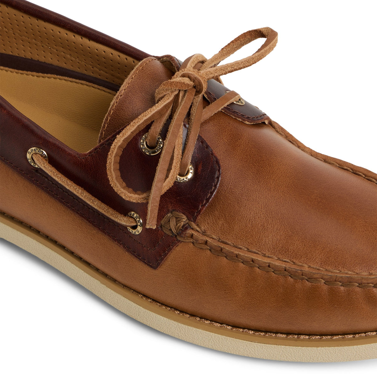 Sperry Hot Sale - Gold Authentic Original™ 2-Eye Lite Boat Shoe Tan Combo Men's Leather