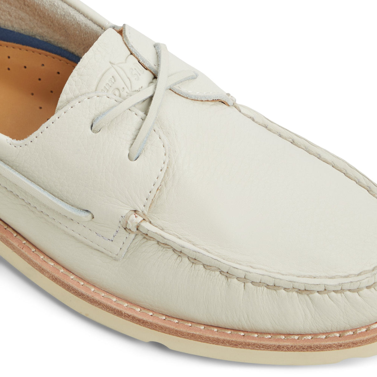 Sperry New - Authentic Original™ 2-Eye Lite Boat Shoeripple Cream Men's Leather