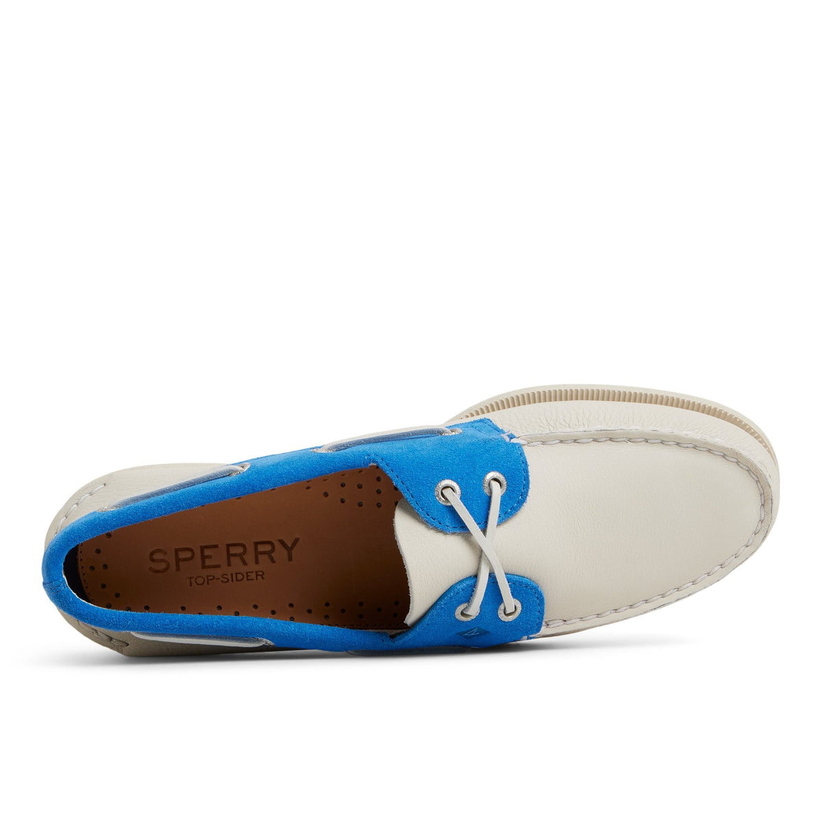 Sperry Trending - Authentic Original™ 2-Eye Boat Shoe White Blue