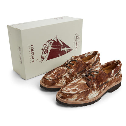 Sperry Great Value - Cow Print 3 Eye Boat Shoe