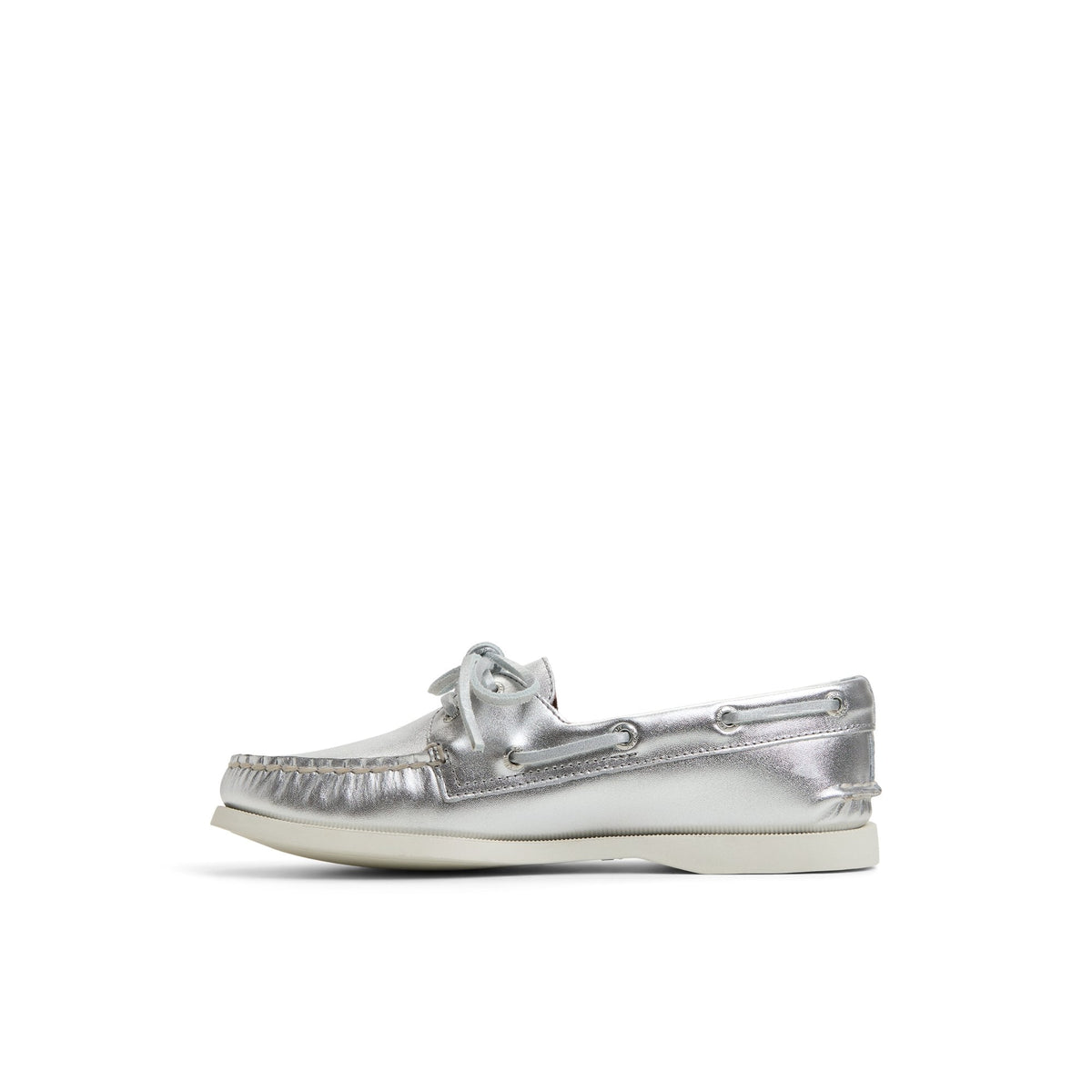Sperry Customer Favorite - Authentic Original™ 2 Eye Boat Shoe Silver Women's Leather