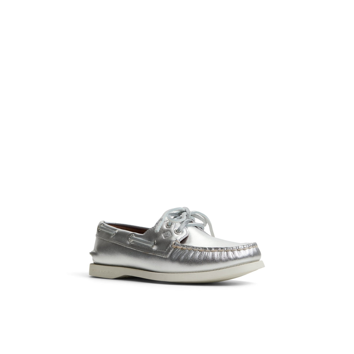 Sperry Customer Favorite - Authentic Original™ 2 Eye Boat Shoe Silver Women's Leather