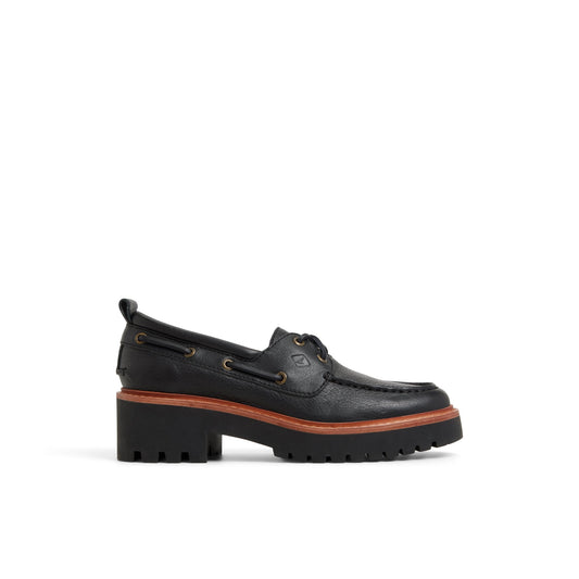 Sperry Everyday - Authentic Original™ Lug 2-Eye Boat Shoe Black