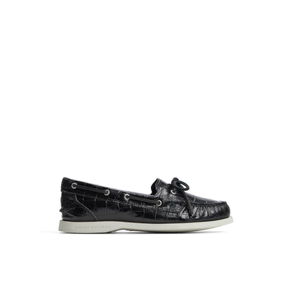 Sperry Recommended - Authentic Original™ 1 Eye Boat Shoe Black Women's Leather