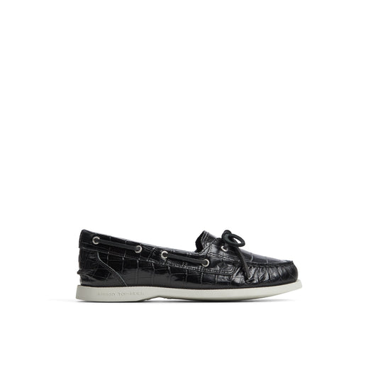 Sperry Recommended - Authentic Original™ 1 Eye Boat Shoe Black Women's Leather