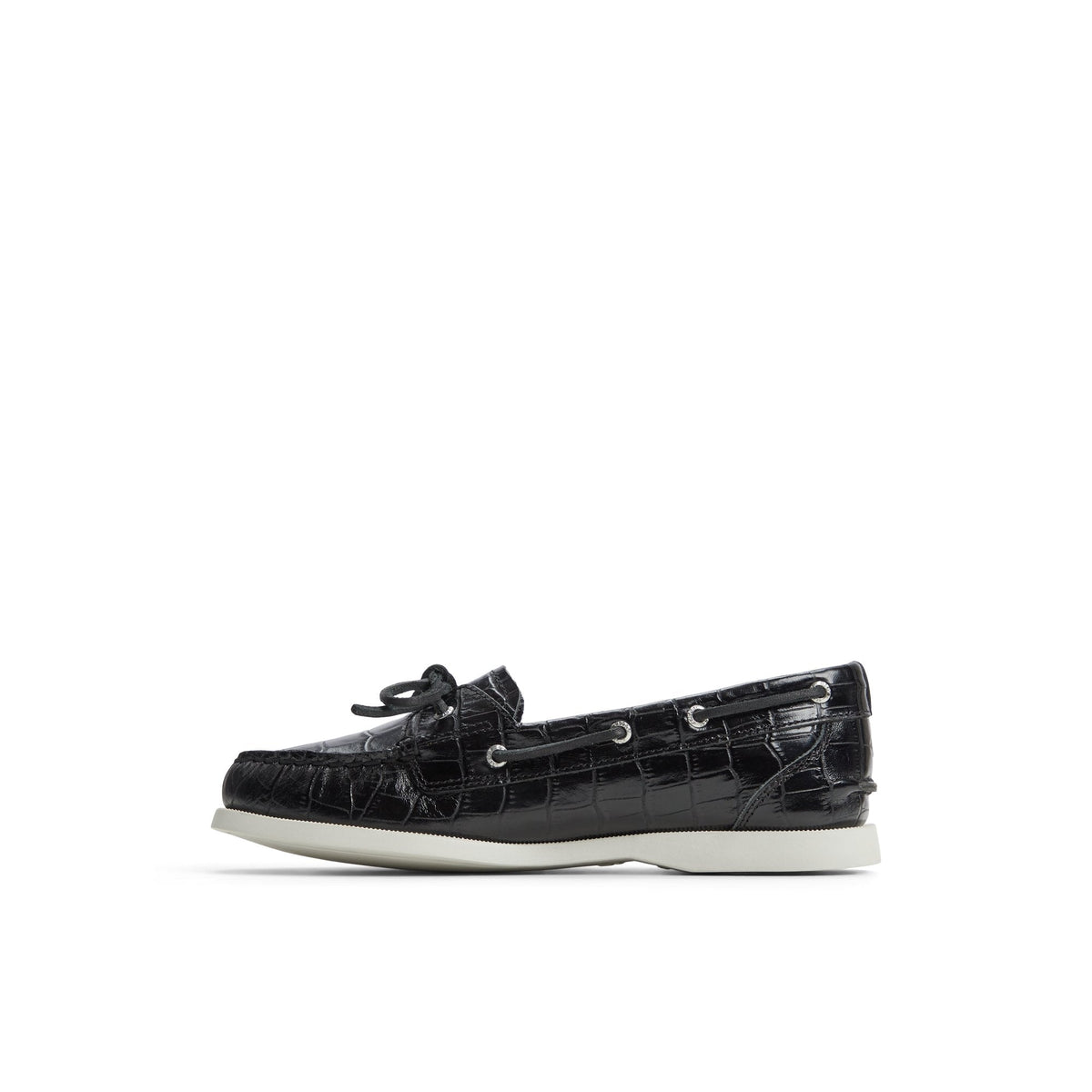 Sperry Recommended - Authentic Original™ 1 Eye Boat Shoe Black Women's Leather