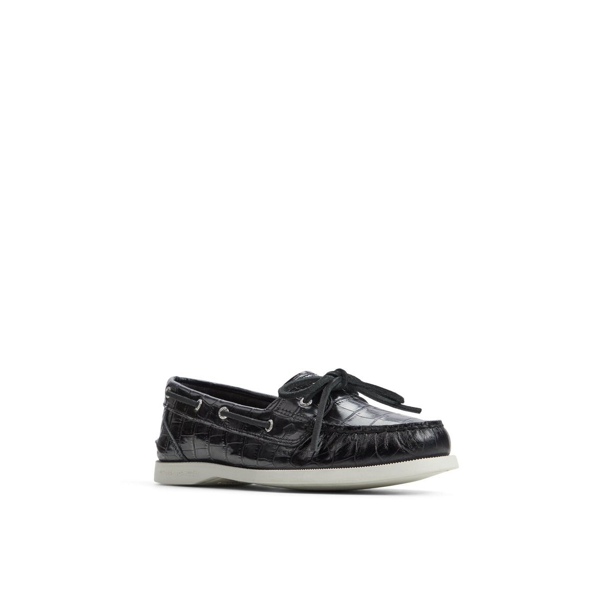 Sperry Recommended - Authentic Original™ 1 Eye Boat Shoe Black Women's Leather