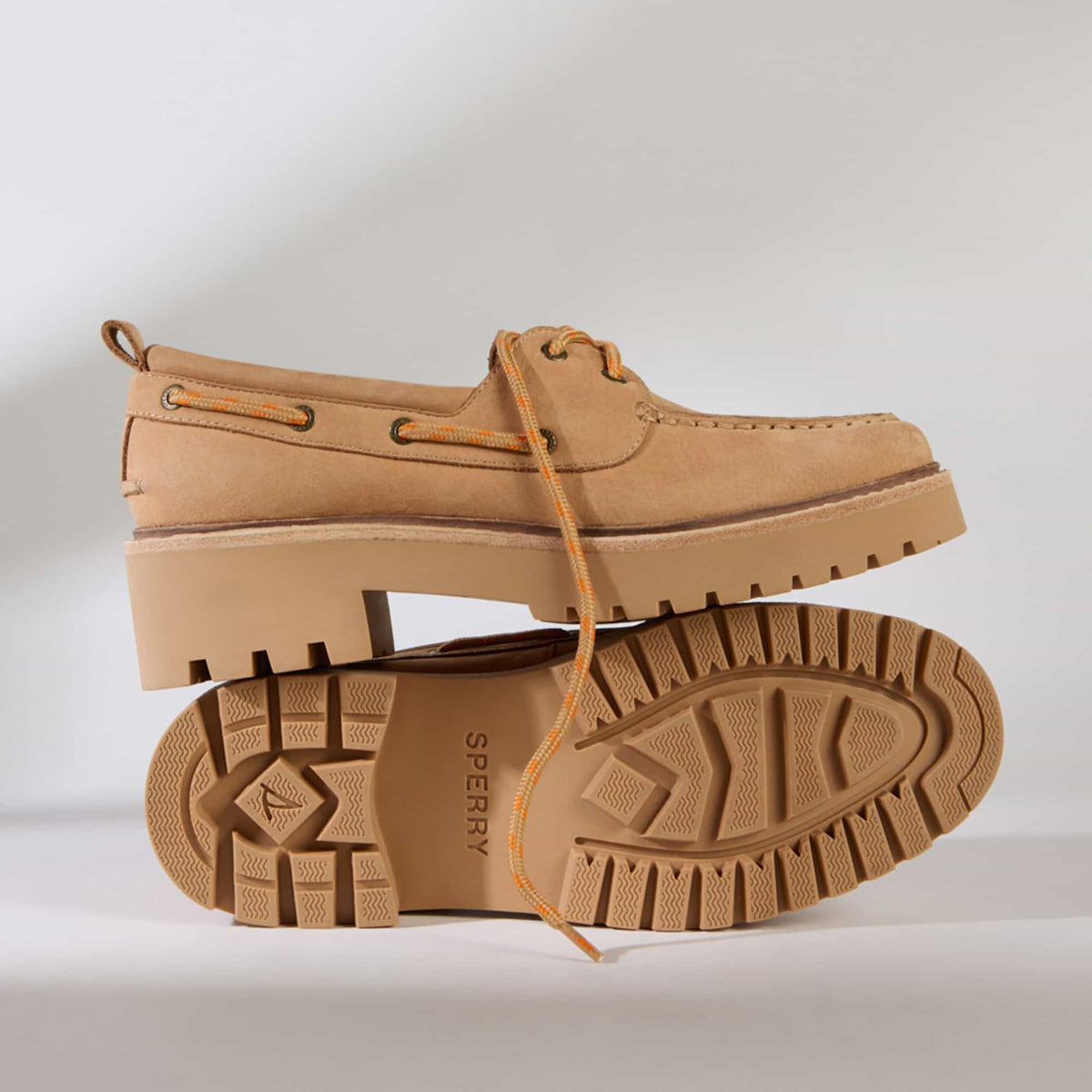 Sperry Sale - Authentic Original™ Lug 2-Eye Boat Shoe Tan 14087127