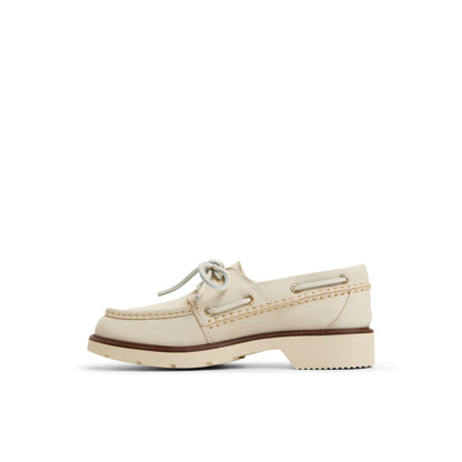 Sperry Deals - Wells boat Cream Women's Leather