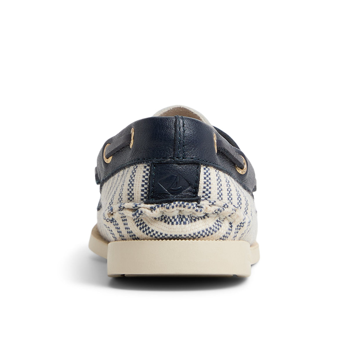 Sperry Featured - Authentic Original™ 2 Eye Boat Shoe White/Navy Women's Women