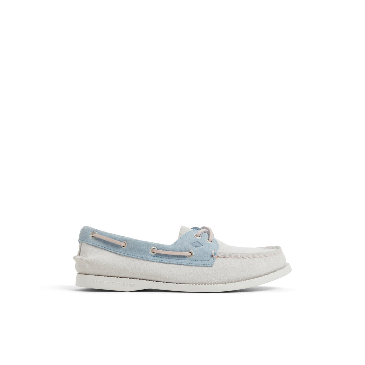 Sperry Trending - Authentic Original™ 2 Eye Boat Shoe White/Blue Women's Women