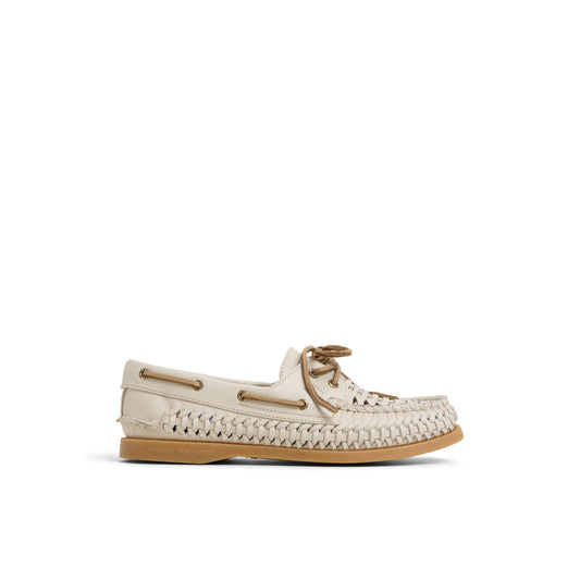 Sperry Discount - Authentic Original™ 2 Eye Woven Boat Shoe Ivory