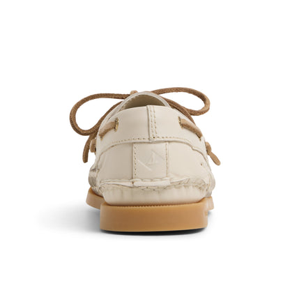 Sperry Discount - Authentic Original™ 2 Eye Woven Boat Shoe Ivory