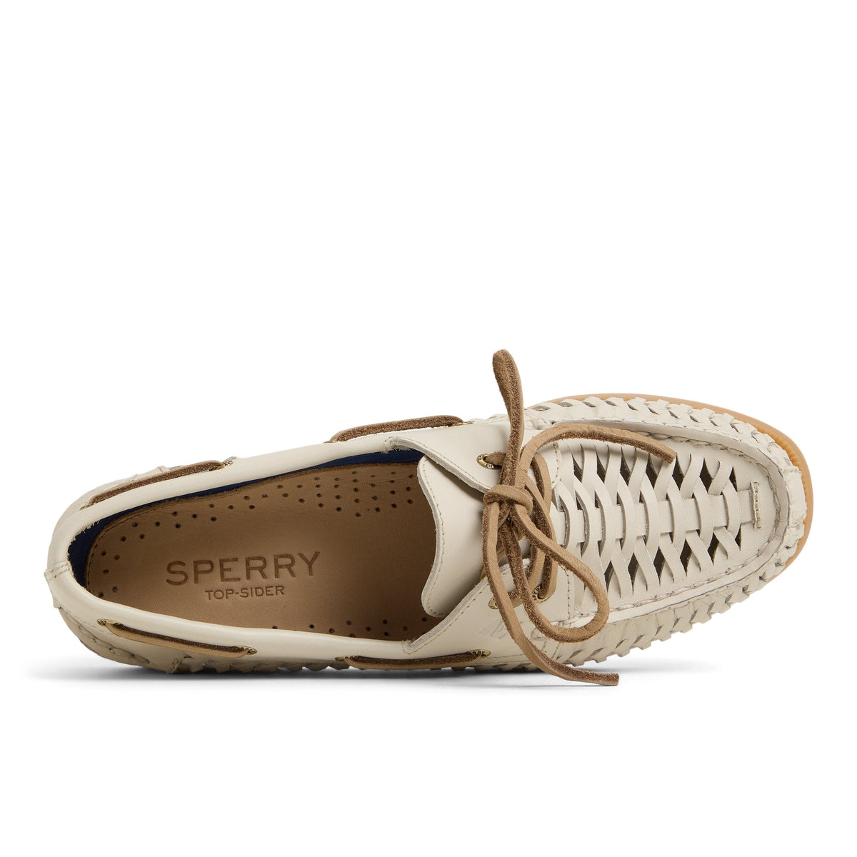 Sperry Discount - Authentic Original™ 2 Eye Woven Boat Shoe Ivory