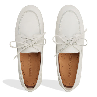 Sperry Featured - Sperry x Aritzia Slim Boat Shoe Ivory