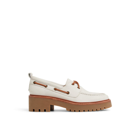 Sperry Customer Favorite - Authentic Original™ Lug 2-Eye Boat Shoe Cream