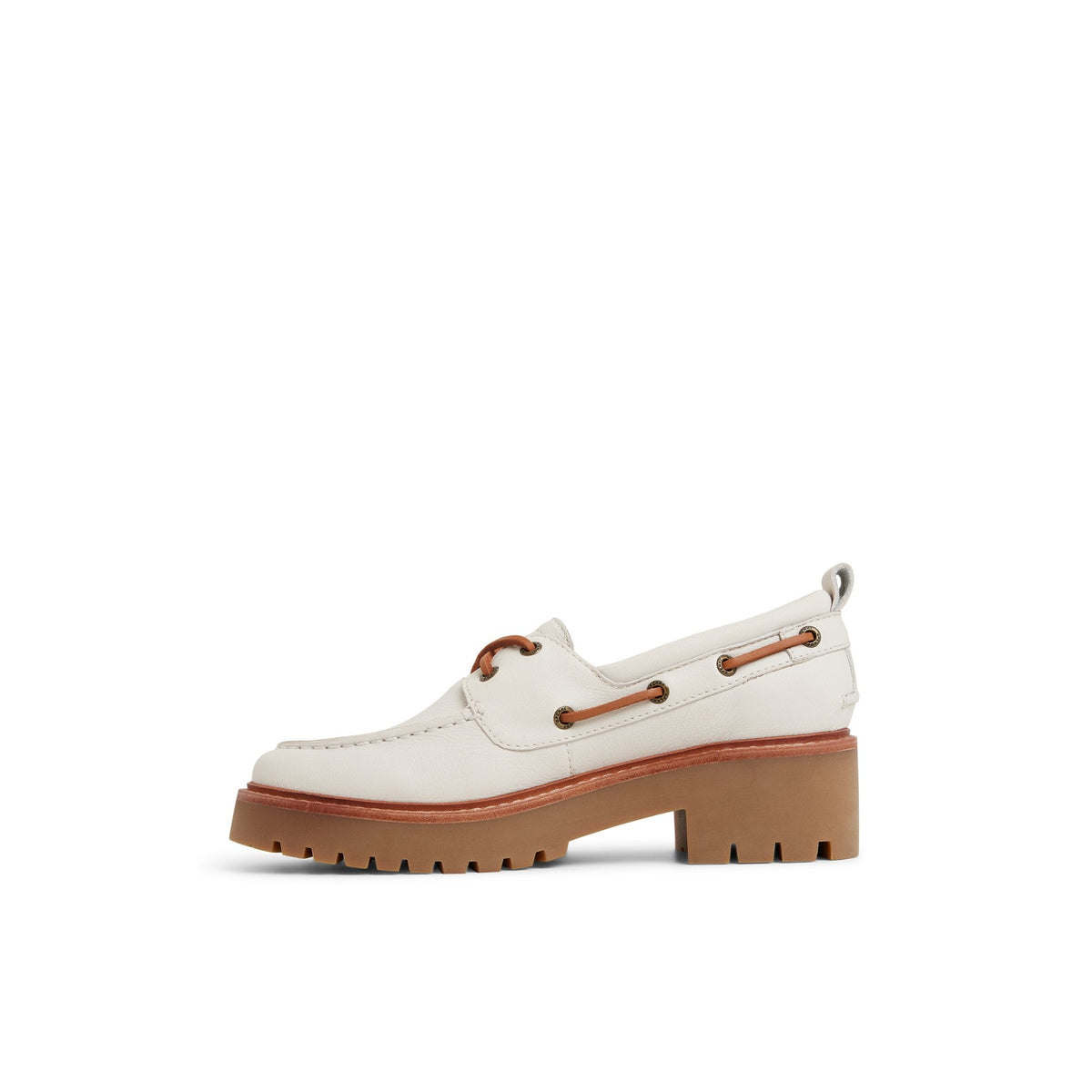 Sperry Customer Favorite - Authentic Original™ Lug 2-Eye Boat Shoe Cream