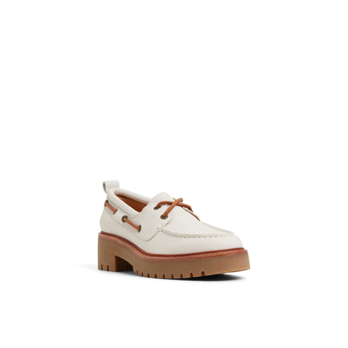 Sperry Customer Favorite - Authentic Original™ Lug 2-Eye Boat Shoe Cream