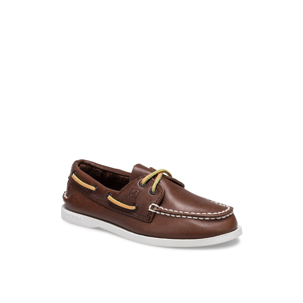 Sperry Recommended - Aokleather Brown Kids Boat Shoes