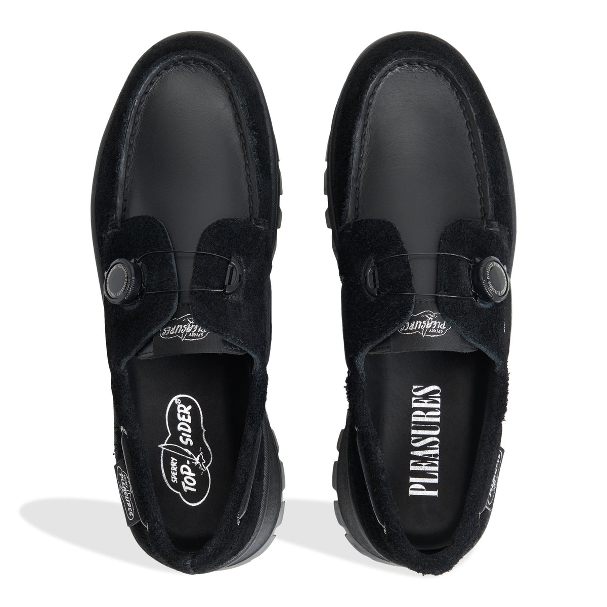 Sperry Hot Sale - Sperry x Pleasures 3-Eye Vibram Turn-Lock Lug Boat Shoes
