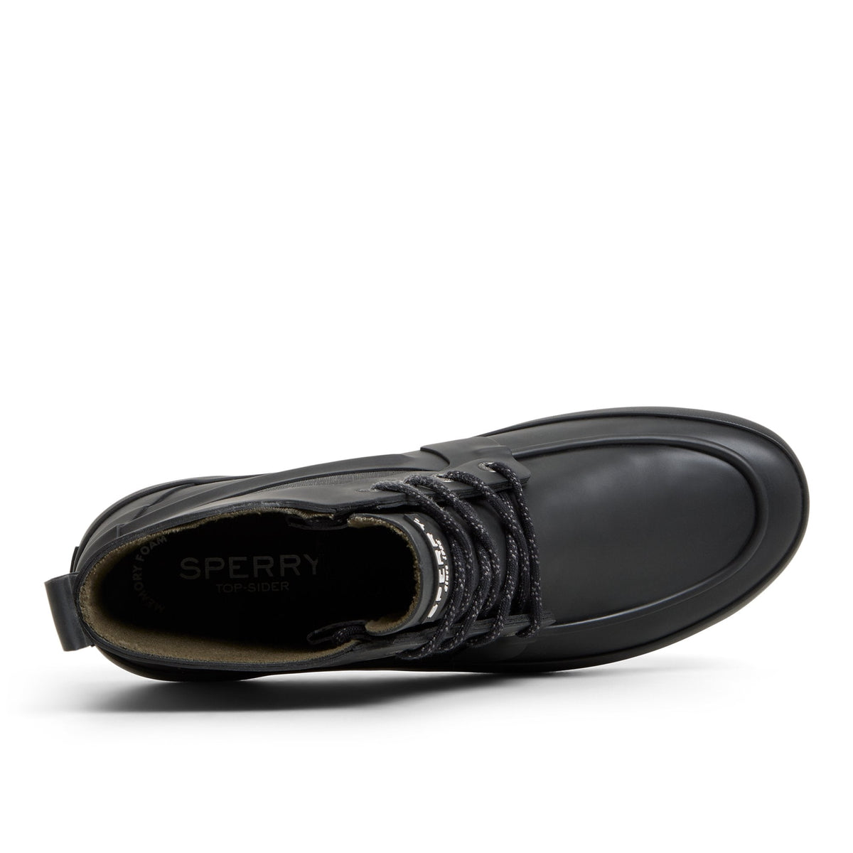 Sperry Trusted - Sleek Lace Up Boot Black