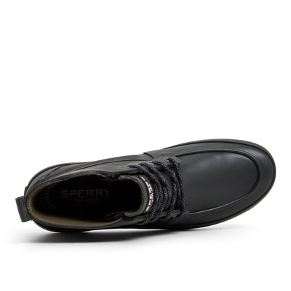 Sperry Trusted - Sleek Lace Up Boot Black