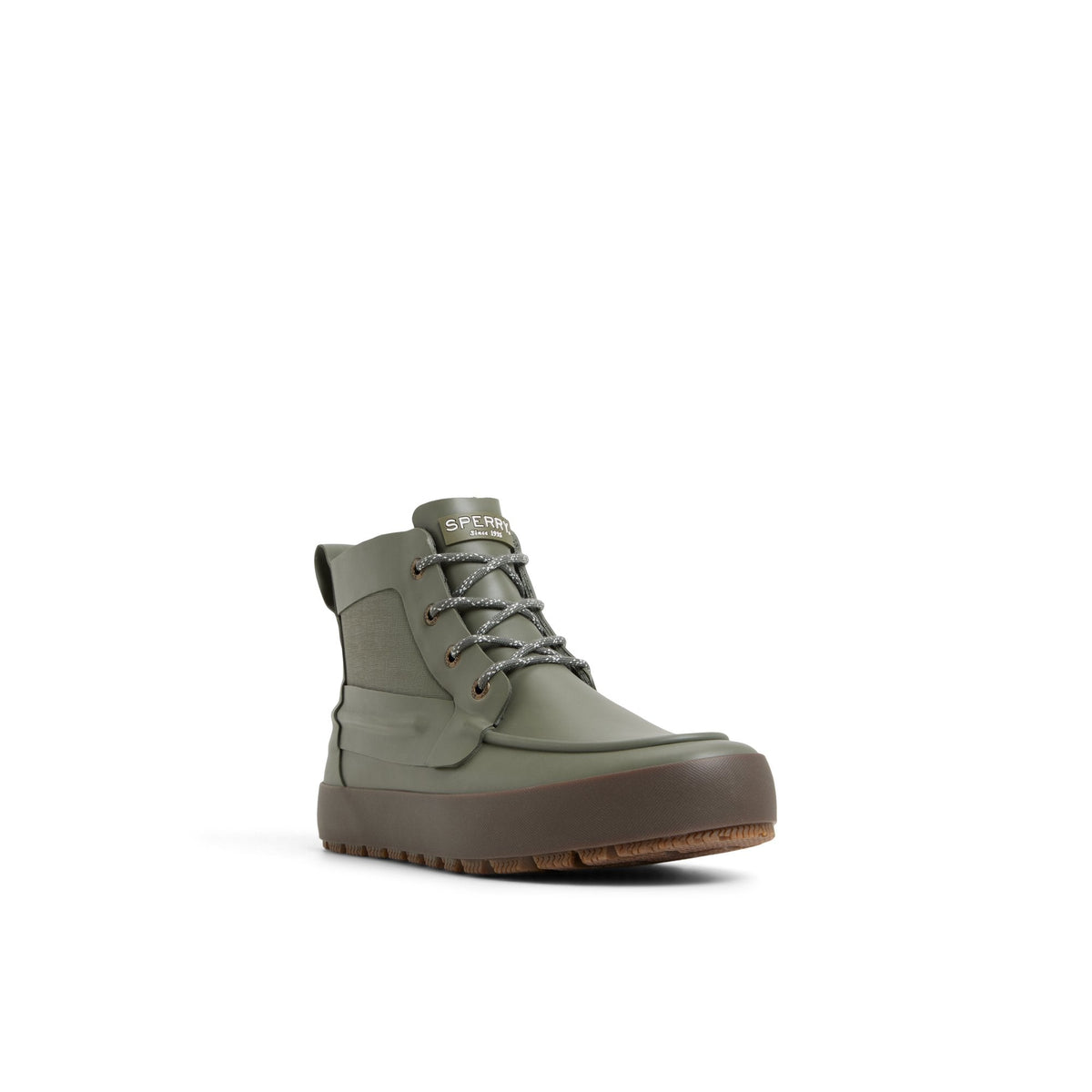 Sperry Recommended - Sleek Lace Up Boot Olive