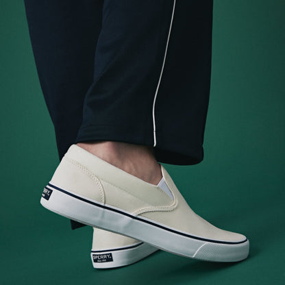 Sperry Popular - Striperii so White Unisex Sneakers