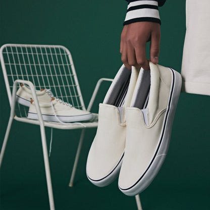 Sperry Popular - Striperii so White Unisex Sneakers