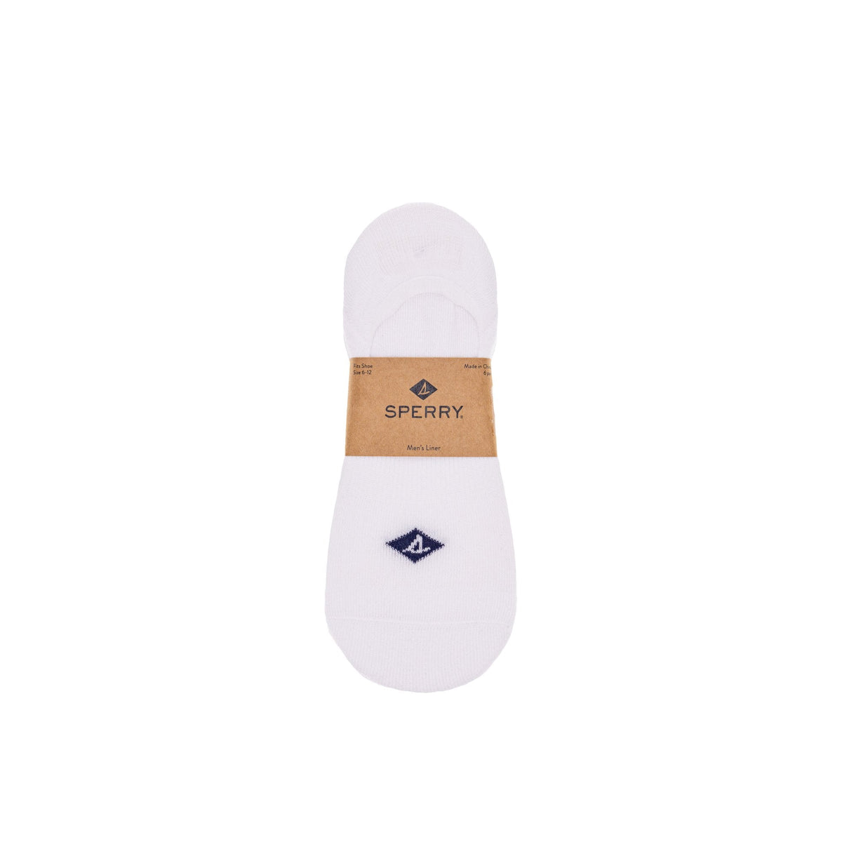 Sperry Top Pick - Sneaker Liner White Men's Socks & Liners
