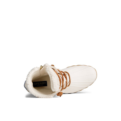 Sperry Great Value - Saltwater™ Rainbow Sherpa Duck Boot Bone