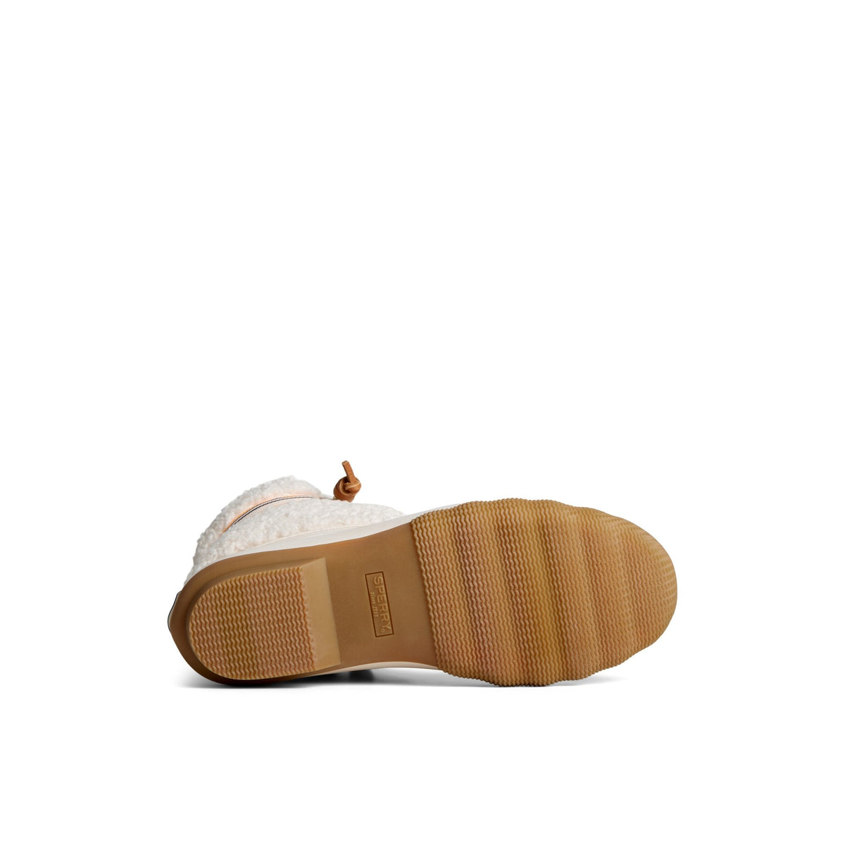 Sperry Great Value - Saltwater™ Rainbow Sherpa Duck Boot Bone