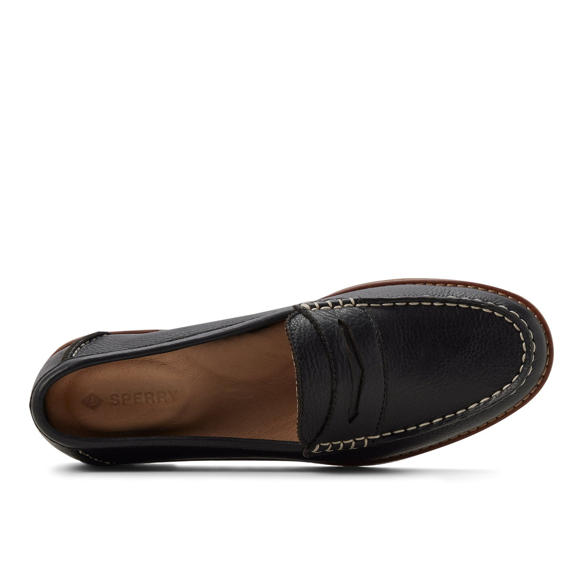 Sperry Sale - Seaport Penny Leather Loafer Black