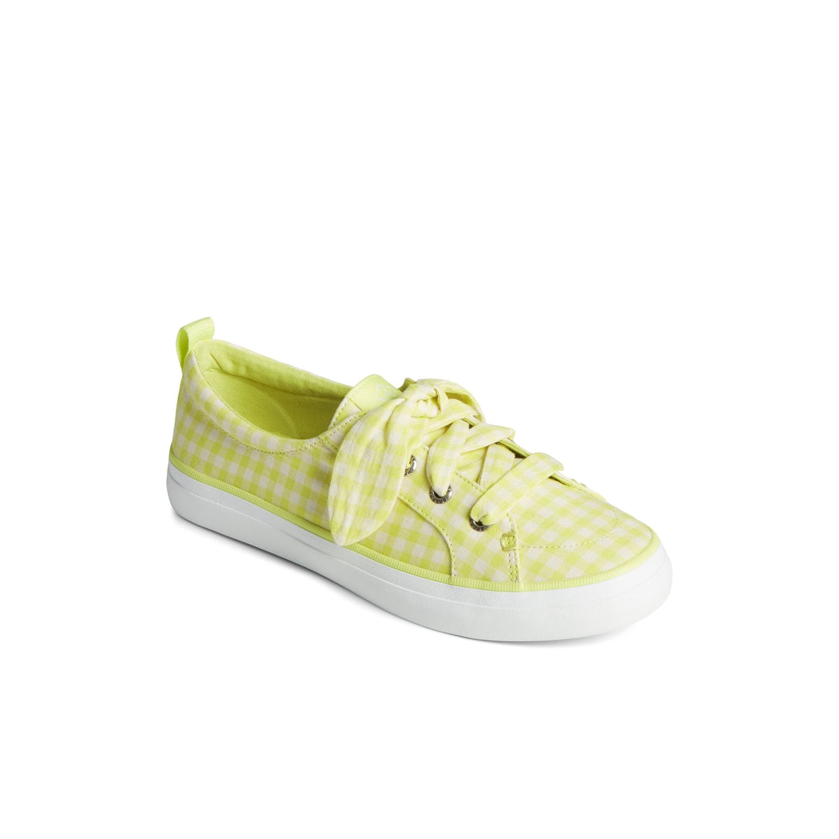 Sperry Hot Sale - Crest Vibe Gingham Sneaker Light Green