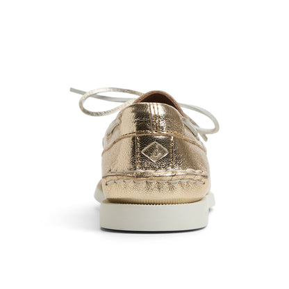 Sperry Quality - Authentic Original™ 2 Eye Boat Shoe Gold Women's Leather