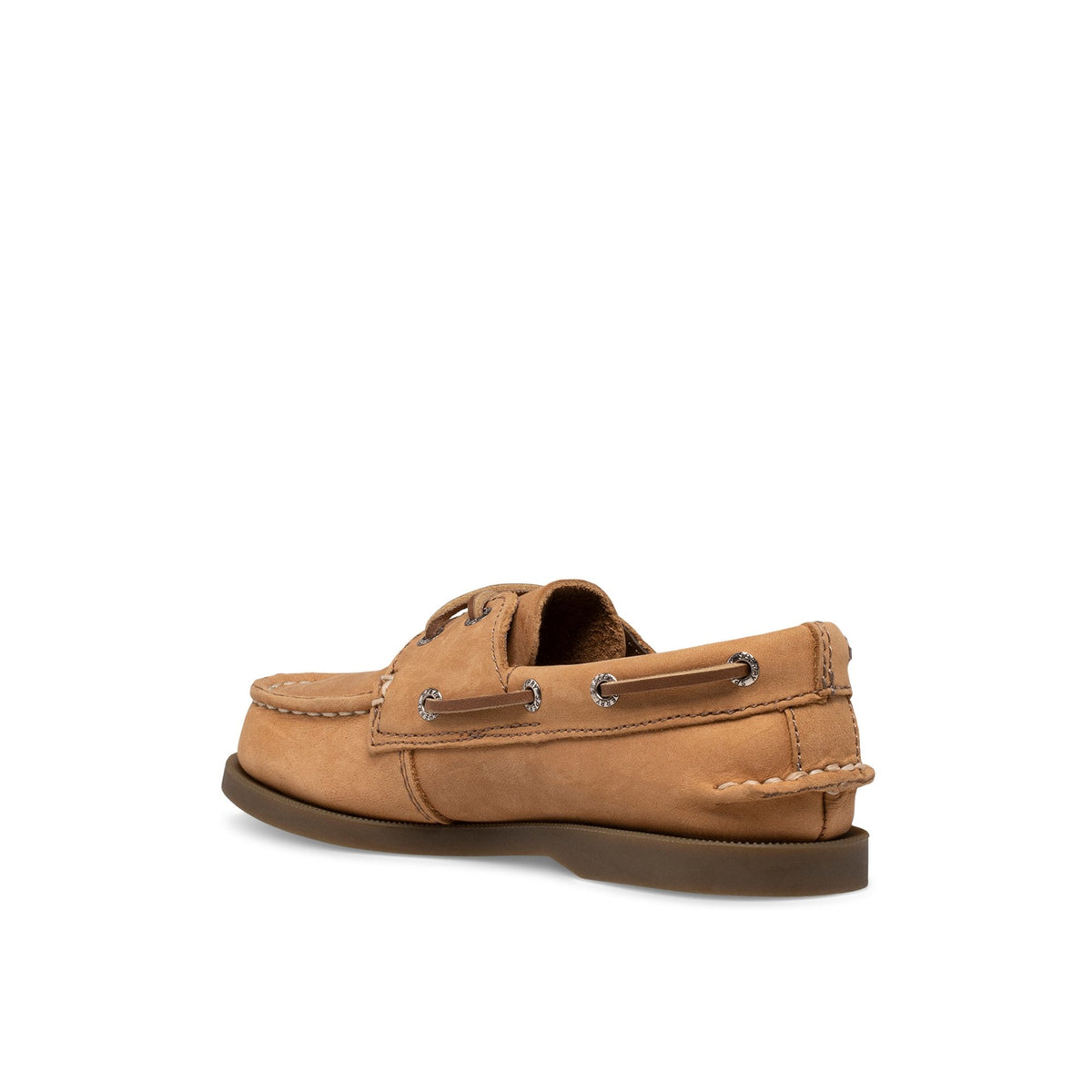 Sperry Trusted - Aokleather Dark Brown Kids Boat Shoes